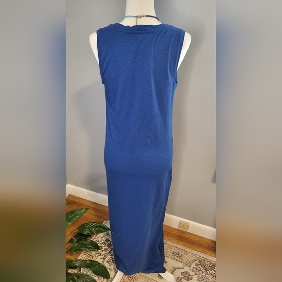 Chico's Royal Blue Sleeveless Maxi Dress with Front Slit - Chico's 0 Size XS - Picture 5 of 9